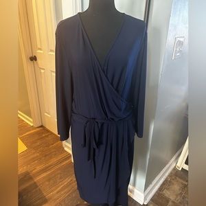 NWT NYCo blue wrap dress